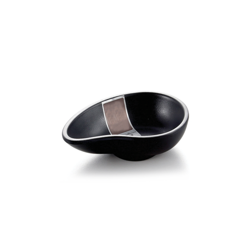 4" Matte Black Sauce Dish