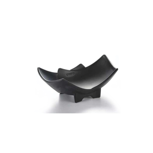 7" Matte Black Bamboo Bowl