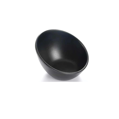 Matte Black Oblique Bowl