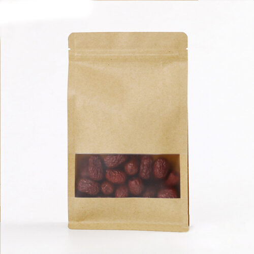 Brown Kraft Bag with Zip Lock