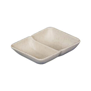8204 Melamine 2 Compartment Sauce Dish