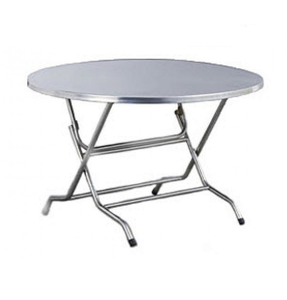 WRT12 Imbaco Stainless Steel Round Foldable Table Maju Emas Kitchenware Sdn Bhd