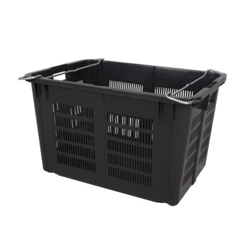 Stackable Industrial Basket with Metal Handle