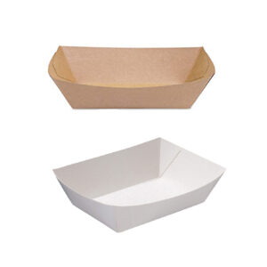 Plain Paper Disposable Food Tray