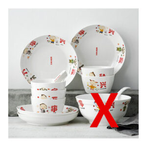 Happy Family Dinnerware Set (For 6 pax)