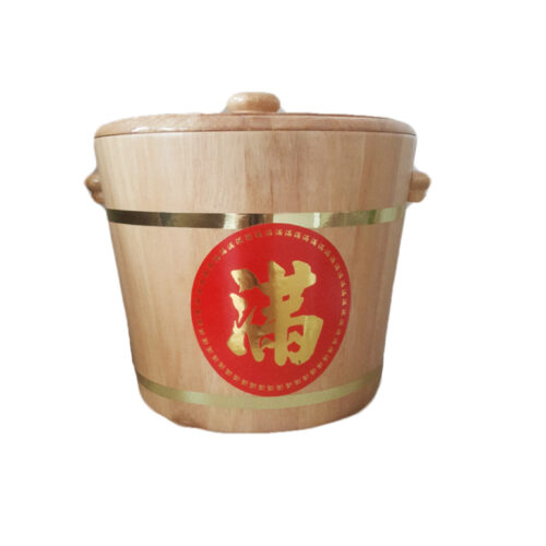 Wooden Rice Bucket (6KG, 10KG, 12KG)