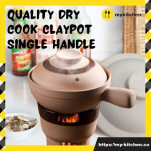 Quality Heat Resistant Single Handle Claypot (w/ Lid)