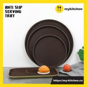 Anti Slip Round Serving Tray