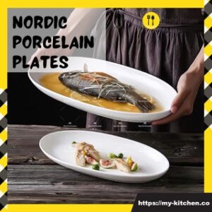 White Porcelain Korean Oval Fish Plate