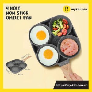 4 Holes Non Stick Egg Omelet Frying Pan