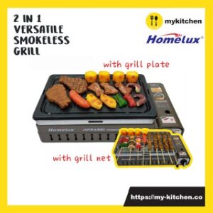 Homelux 2in1 Portable Versatile Infrared Cassette Grill