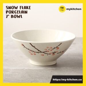7.5 inches Snow Flake Porcelain Bowl
