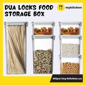 Stackable Airtight Storage Container w/ Locking Clip Lids