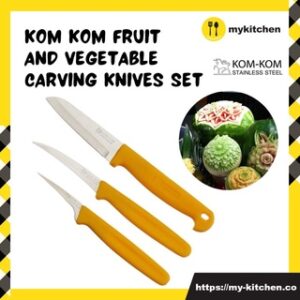 KOM KOM Vegetable and Fruit Carving Knife Set